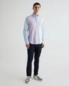GANT Erkek Mavi Regular Fit Klasik Yaka Renk Bloklu Gömlek