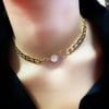 Baget Taşlı Zincir Detay Choker ByFuly Kolye 