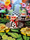 Alice Red Queen kahve fincanı