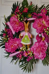 easter çelenk pinky 50 cm