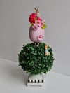 Easter pink egg deco 44 cm