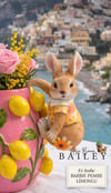 hanging rabbit pembe sarı  puantiye