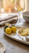 limonlu kayık tabak 40 cm