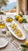 limonlu kayık tabak 40 cm