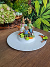 Rabbit Family Servis sunum 29 cm