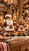 Santa Claus family 23 cm