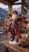 Santa in town 27 cm red