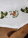 squirrel nakışlı runner 140*45 cm