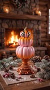 triple noel decor pink
