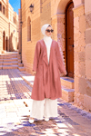 Henna Keten Kimono Pembe 