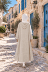 Kök Boya Yıkama Kimono Krem