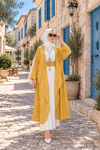 Kök Boya Yıkama Kimono Sarı
