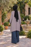 Penye Patchwork Tunik Gri