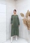 rahat basıc uzun tunik hakiyeşil