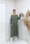 rahat basıc uzun tunik hakiyeşil