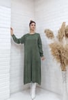 rahat basıc uzun tunik hakiyeşil