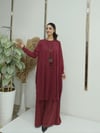 rahat salaş ipli tunik bordo