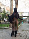 Renkli Salaş Tunik - Siyah