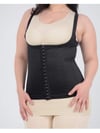 Askılı Balenli Latex Korse - SİYAH