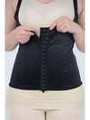 Askılı Balenli Latex Korse - SİYAH