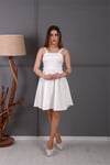 Askılı Elbise - Beyaz