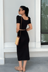 Scuba Fabric Double Suit - Black