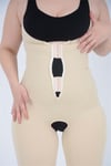 Zippered Hook and Eye Strap Body Corset - 