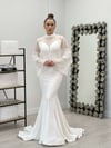 Full Dantel Balık Elbise - BEYAZ