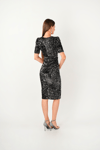 Velvet Sequin Jacket Dress - Silver