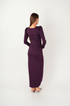 Pleat Detailed Dress - PURPLE