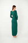 Pleat Detailed Dress - EMERALD GREEN