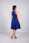 Mini Elbise - Saks Mavi