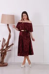 Payet Tasarım Elbise - Bordo