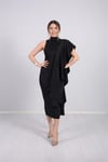 Şal Elbise - Siyah