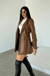 Suni Deri Blazer Ceket - TABA