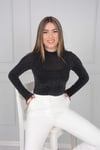 Taşlı Bluz - Siyah