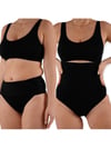Toparlayıcı Yüksek Bel Slip Korse - Siyah