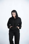 Viskon Kumaş Eşofman Takımı - Siyah