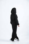 Viskon Kumaş Eşofman Takımı - Siyah