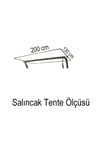 BAHÇEM BAHAR ELİT SALINCAK MİNDERİ SU İTİCİ KUMAŞ GRİ SÜNGER FERMUARLI SET-sarı tdrs160
