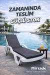 Mi̇rzade Şezlong Mi̇nderi̇ Standart Su Geçi̇rmez Malzeme-K.Gri̇ | Su Geçirmez Şezlong Minderi – 5 cm Sünger