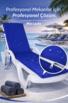Mi̇rzade Şezlong Mi̇nderi̇ Standart Su Geçi̇rmez Malzeme-Saks Mavi̇ | Su Geçirmez Şezlong Minderi – 5 cm Sünger