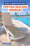 Mi̇rzade Şezlong Mi̇nderi̇ Standart  Su Geçi̇rmez Malzeme-A.Bej | Su Geçirmez Şezlong Minderi – 5 cm Sünger