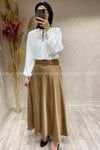 1002 İŞLER SATEN ETEK - Camel