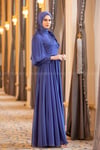 2196 NEW ELEGANS ELBİSE - Gece Mavisi