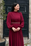 2204 NEW ELEGANS ELBİSE - Bordo