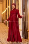 2206 NEW ELEGANS ELBİSE - Bordo