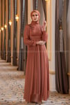2207 NEW ELEGANS ELBİSE - Kiremit