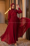2210 NEW ELEGANS ELBİSE - Bordo