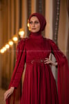 2213 NEW ELEGANS ELBİSE - Bordo